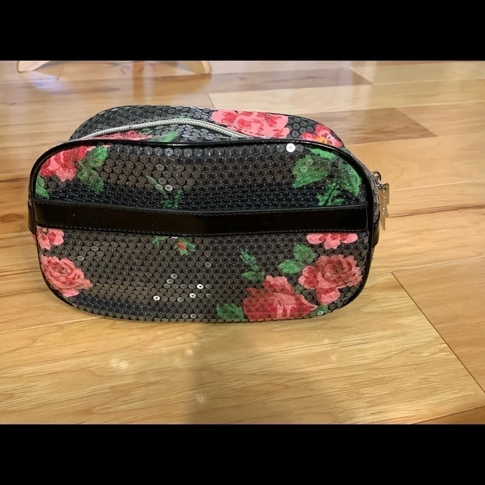 Betseyville floral sequined makeup bag